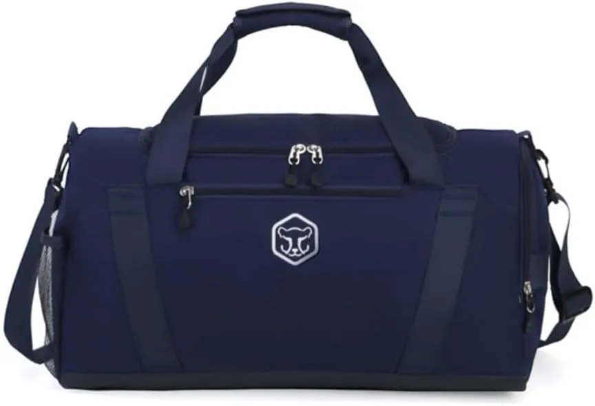 Gym Bag for Women with Shoe Compartment, Weekender Bag Travel Bag for Women, Dry-Wet Separation, Multifunctional Large Capacity and Premium Oxford Fabric (Blue)