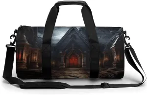 Gym Bag Old Crypt Duffel Bag for Men Women Overnight Bag with Shoe Compartment Workout Bags