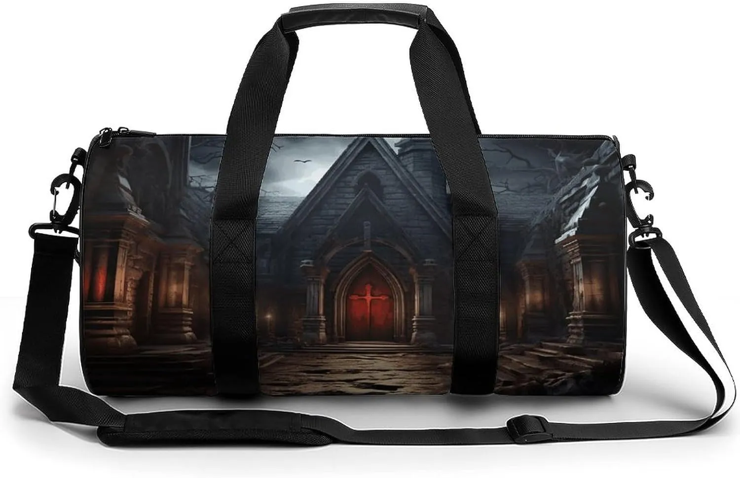 Gym Bag Old Crypt Duffel Bag for Men Women Overnight Bag with Shoe Compartment Workout Bags