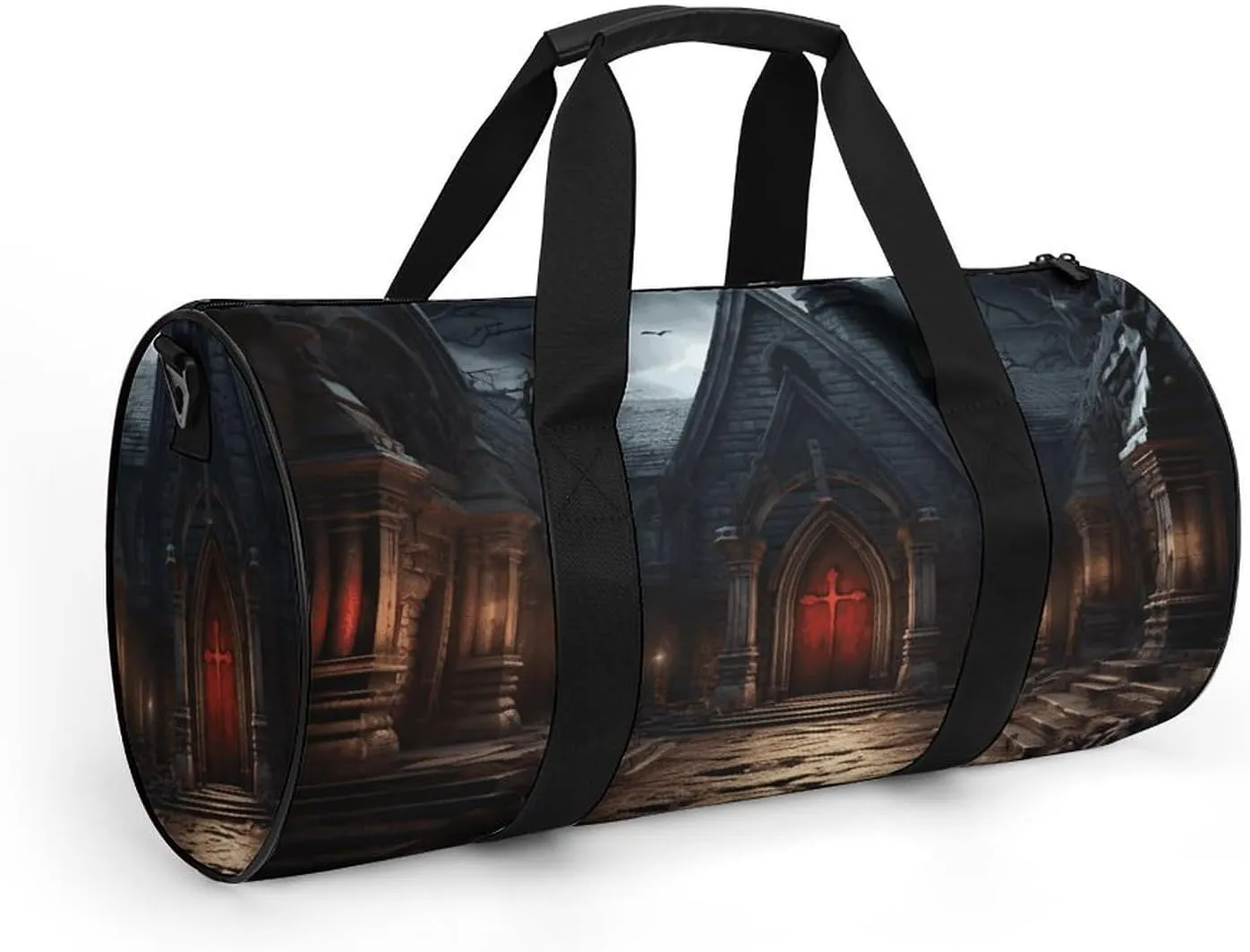 Gym Bag Old Crypt Duffel Bag for Men Women Overnight Bag with Shoe Compartment Workout Bags