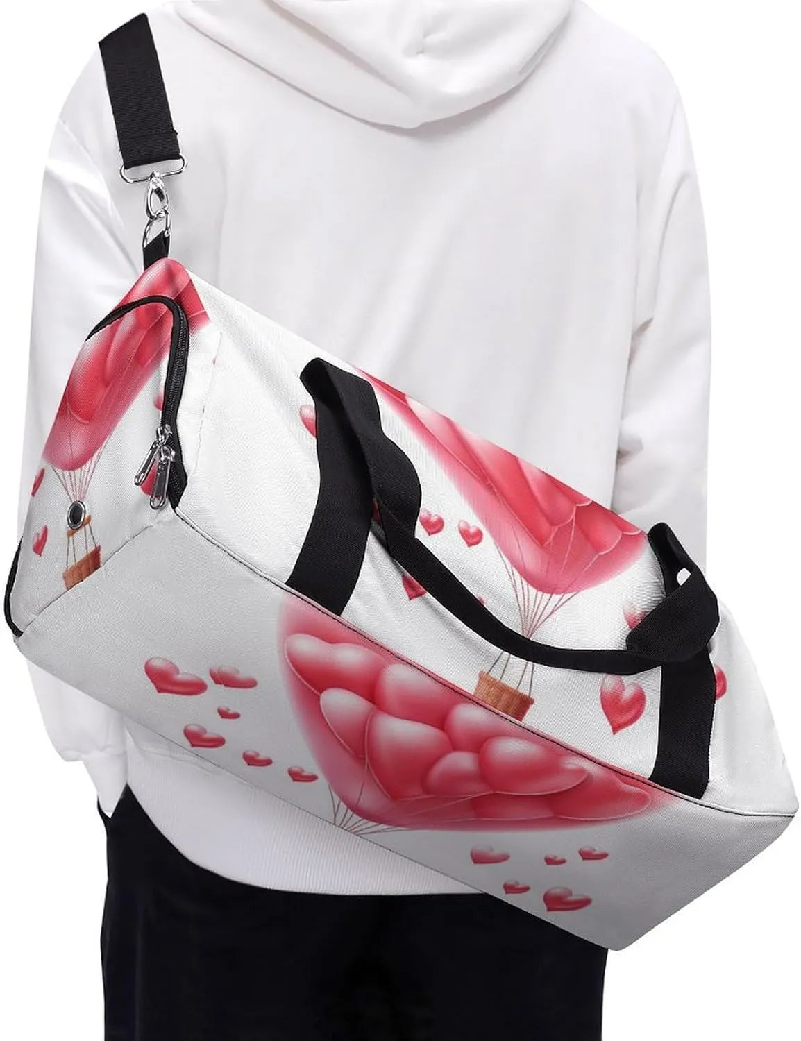 Gym Bags for Men Women Shaped Balloon Duffle Bag Travel Overnight Bag with Shoe Compartment Tote Bags