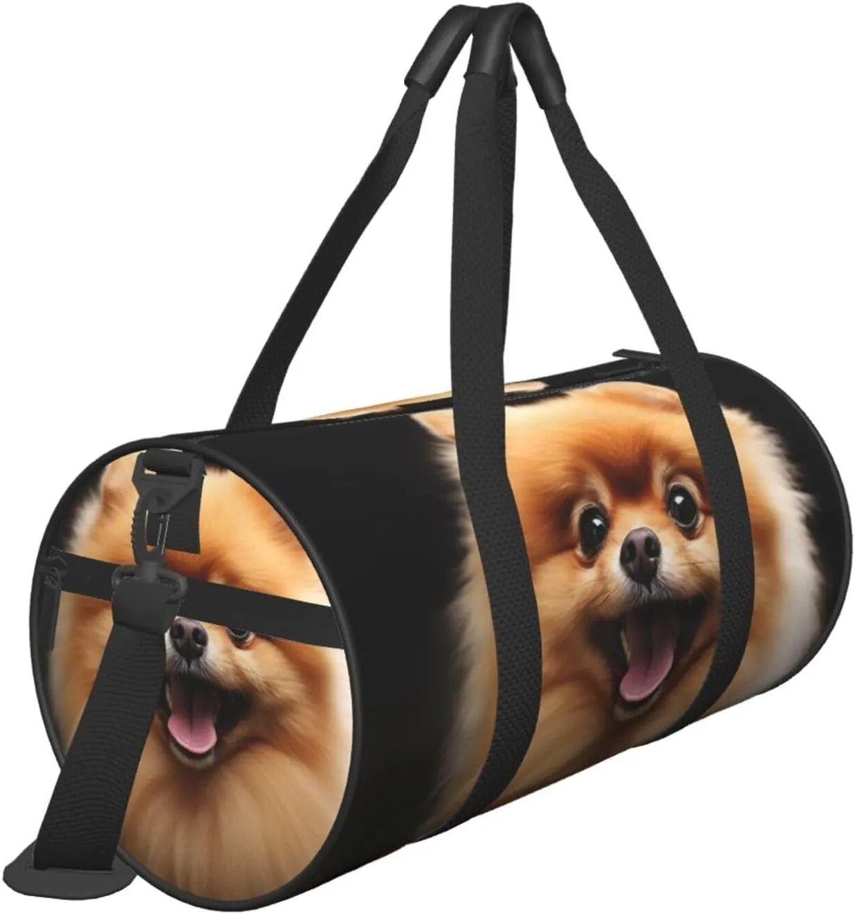 Gym Bags Small Pomeranian Duffel Bag Overnight Bag with Shoe Compartment Carryon Bag for Men Women