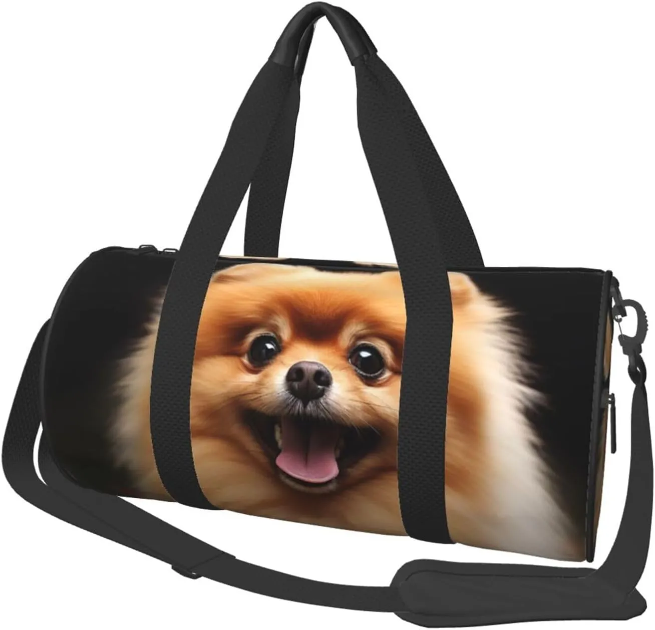 Gym Bags Small Pomeranian Duffel Bag Overnight Bag with Shoe Compartment Carryon Bag for Men Women