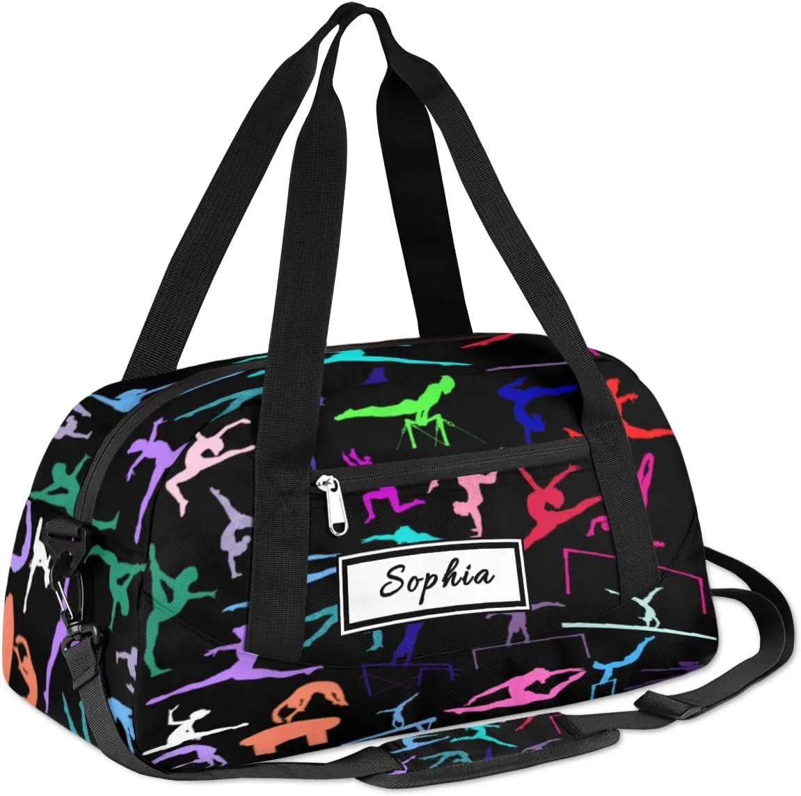 Gymnastics Custom Kids Duffel Overnight Dance Bag for Girls Personalized Dance Duffle Bag for Women Girls Customized Kids Gifts