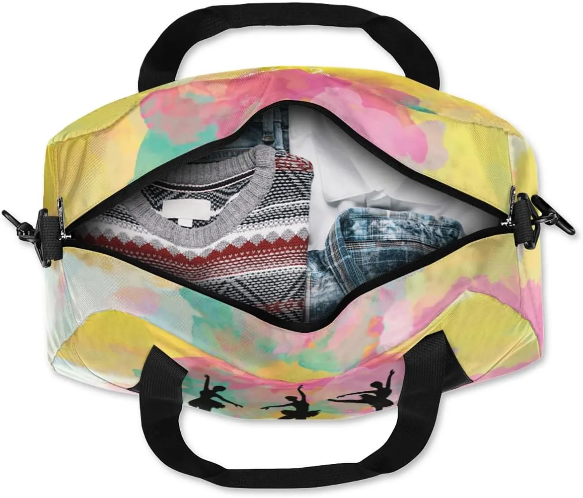 Gymnastics Custom Kids Duffel Overnight Dance Bag for Girls Personalized Dance Duffle Bag for Women Girls Customized Kids Gifts
