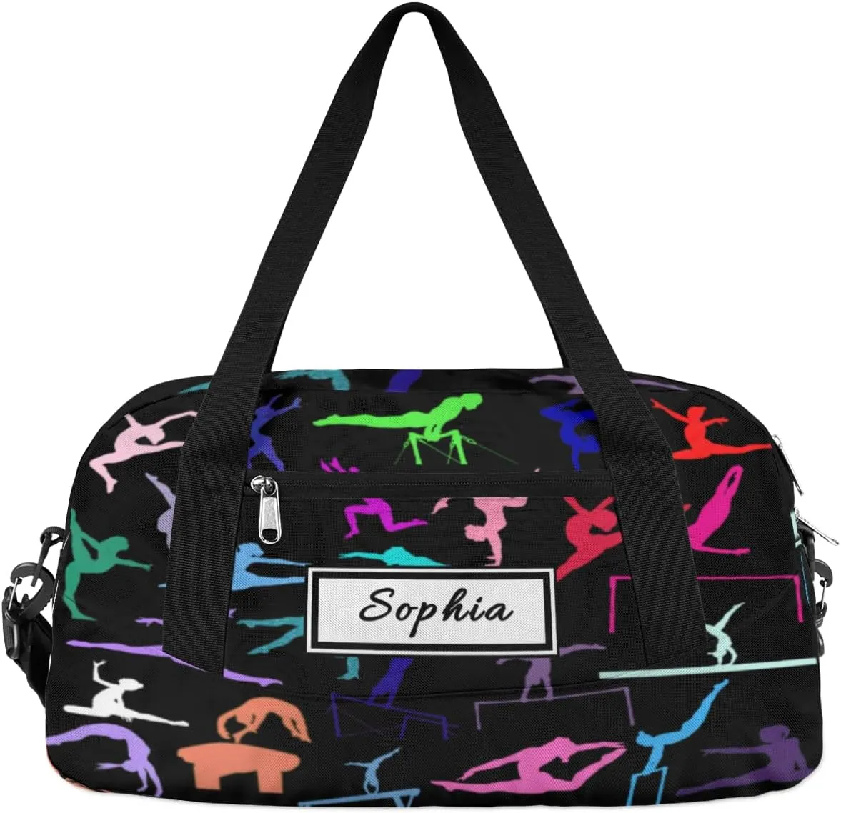 Gymnastics Custom Kids Duffel Overnight Dance Bag for Girls Personalized Dance Duffle Bag for Women Girls Customized Kids Gifts