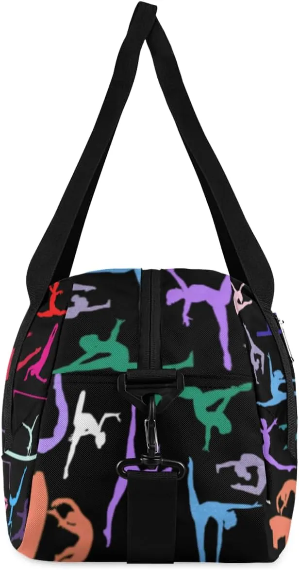 Gymnastics Custom Kids Duffel Overnight Dance Bag for Girls Personalized Dance Duffle Bag for Women Girls Customized Kids Gifts