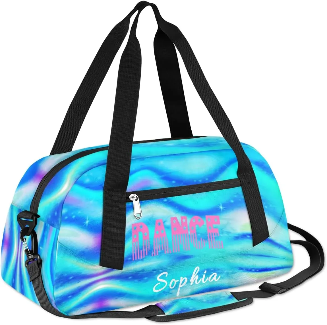 Gymnastics Custom Kids Duffel Overnight Dance Bag for Girls Personalized Dance Duffle Bag for Women Girls Customized Kids Gifts