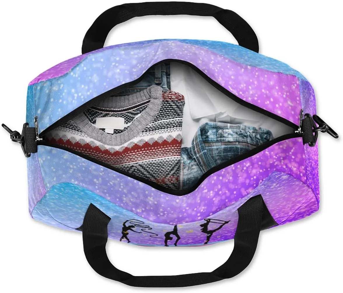 Gymnastics Custom Kids Duffel Overnight Dance Bag for Girls Personalized Dance Duffle Bag for Women Girls Customized Kids Gifts