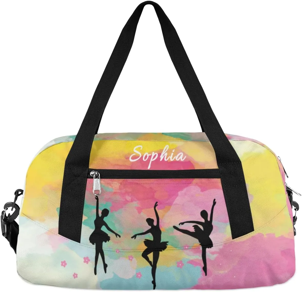 Gymnastics Custom Kids Duffel Overnight Dance Bag for Girls Personalized Dance Duffle Bag for Women Girls Customized Kids Gifts