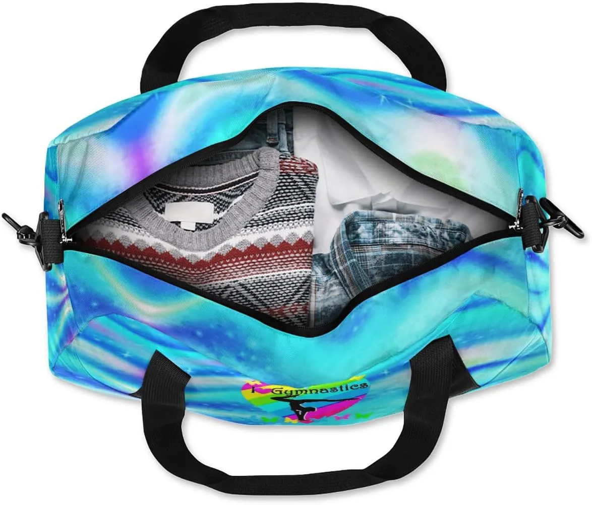 Gymnastics Custom Kids Duffel Overnight Dance Bag for Girls Personalized Dance Duffle Bag for Women Girls Customized Kids Gifts