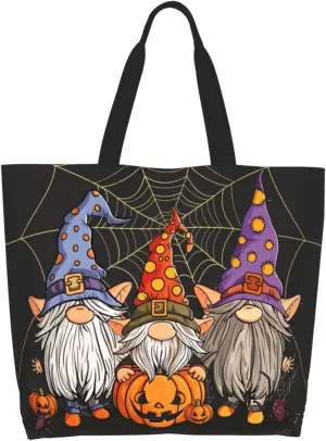 Halloween Tote Bags Large Women Reusable Shoulder Travel Shopping Gift Bags
