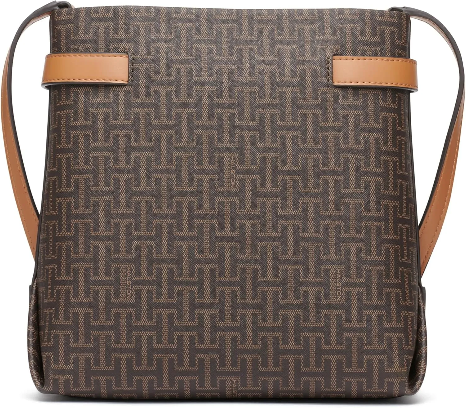 Halston Tasha Signature Logo Magnetic Snap Crossbody