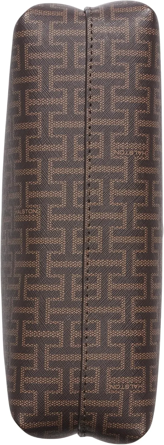 Halston Tasha Signature Logo Magnetic Snap Crossbody