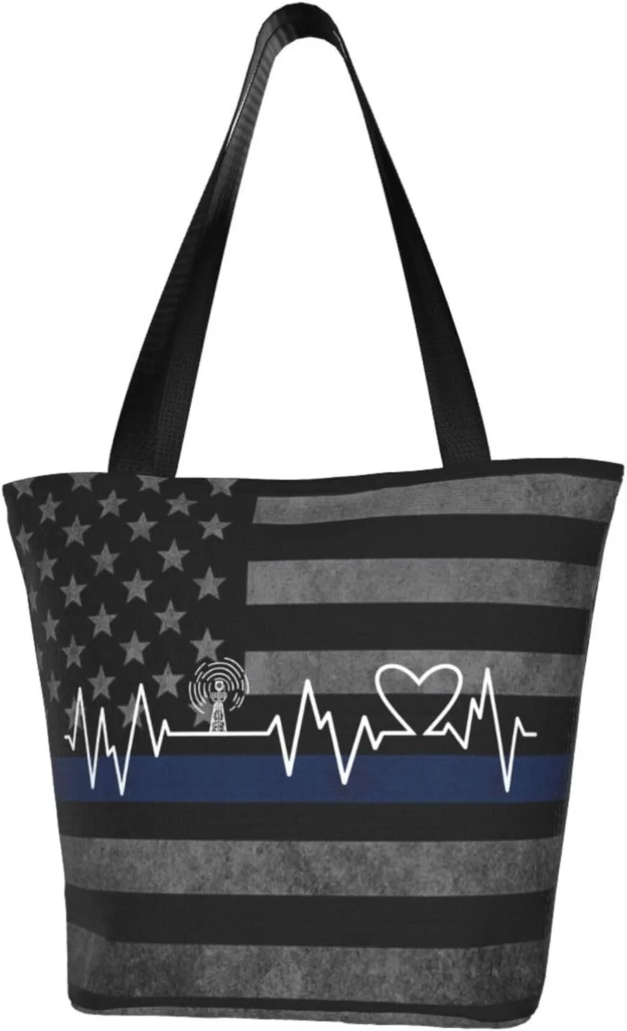 Ham Radio Operator Heartbeat Fashion Shoulder Bag Large Capacity For Man Or Woman