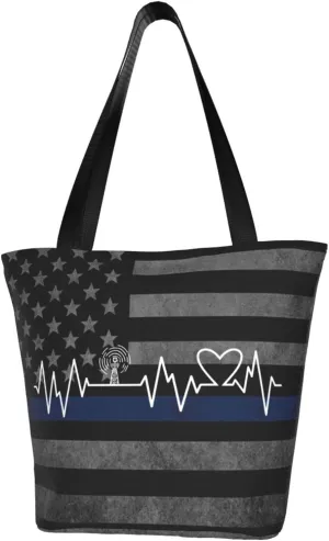 Ham Radio Operator Heartbeat Fashion Shoulder Bag Large Capacity For Man Or Woman