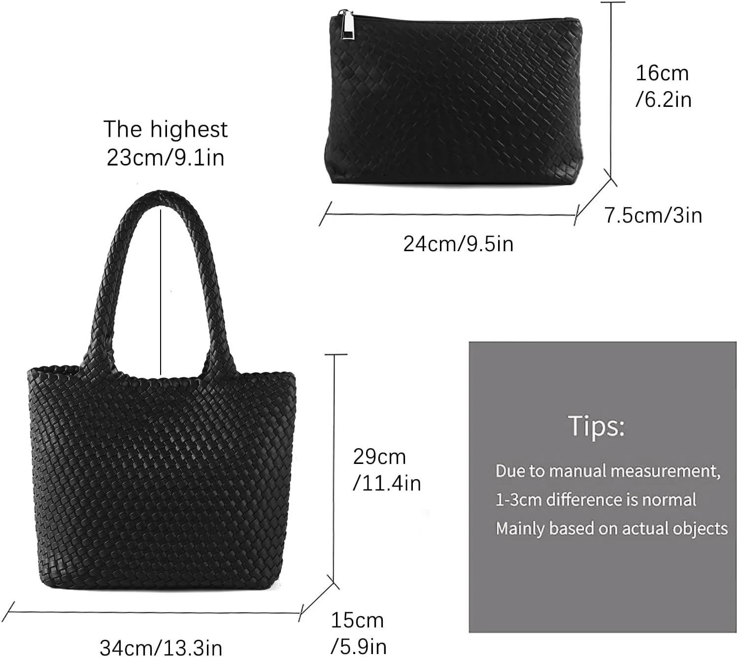 Hand Woven Bag Tote BagS For Women Top Handle Shoulder Vegan Leather Large Travel Beach Hobo Handbag