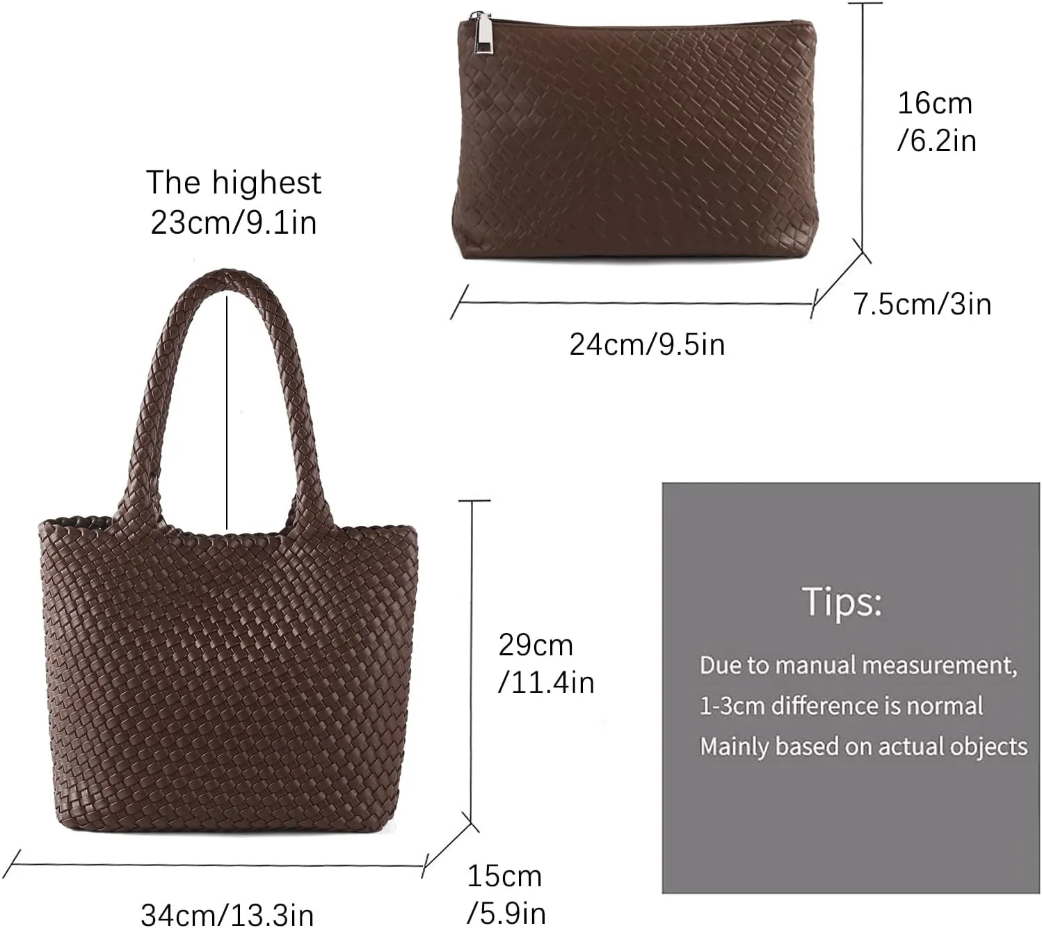 Hand Woven Bag Tote BagS For Women Top Handle Shoulder Vegan Leather Large Travel Beach Hobo Handbag