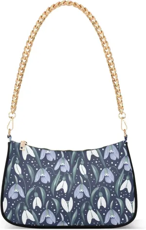 Handbag Purses for Women Marble Chain Shoulder Bag