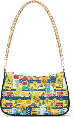 Handbag Purses for Women Marble Chain Shoulder Bag