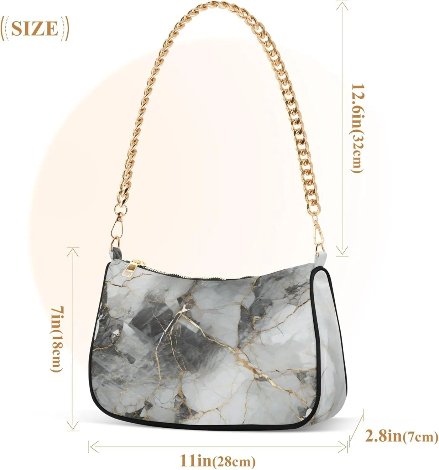 Handbag Women Mermaids Scale Chain Shoulder bag