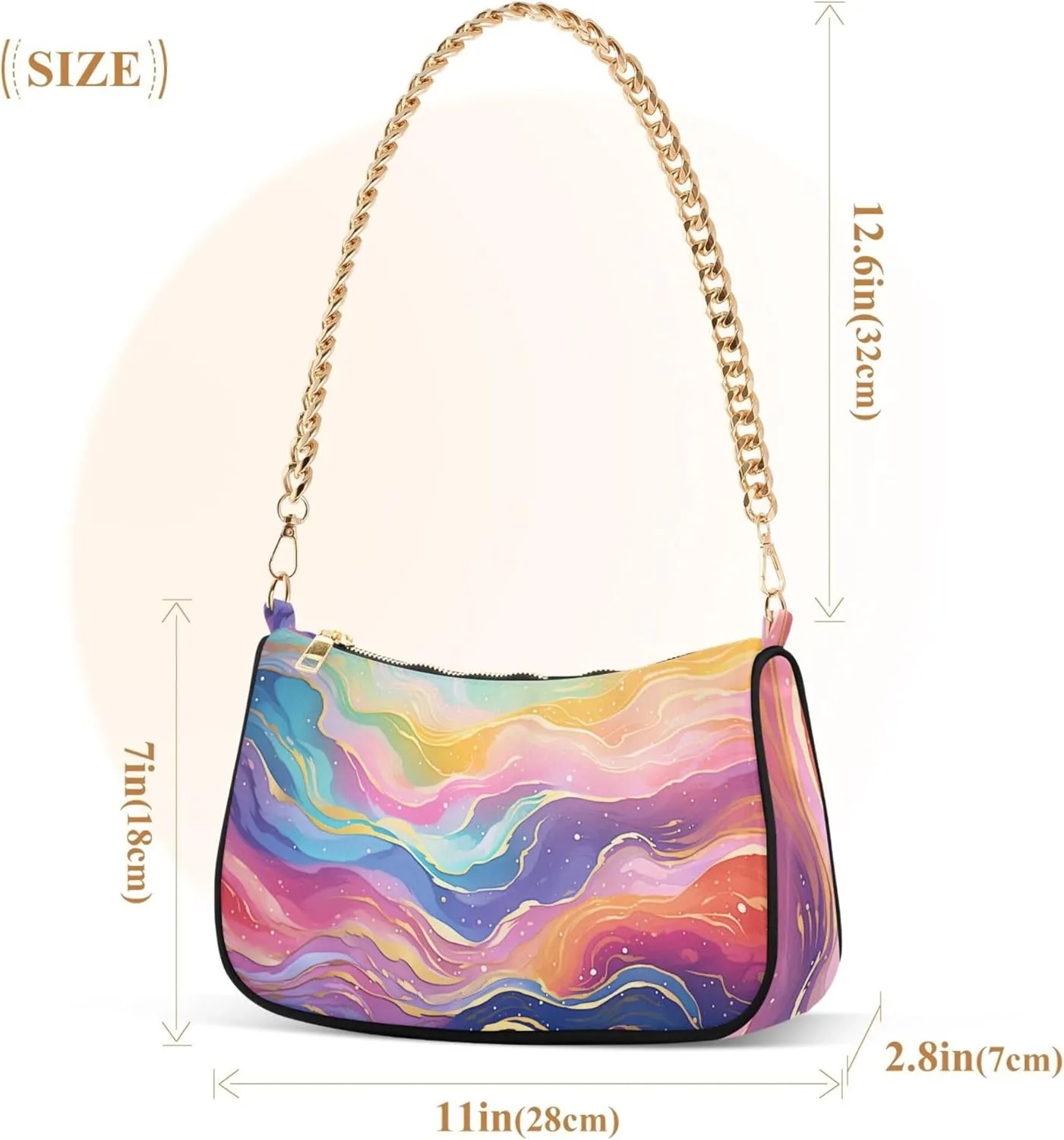 Handbag Women Mermaids Scale Chain Shoulder bag