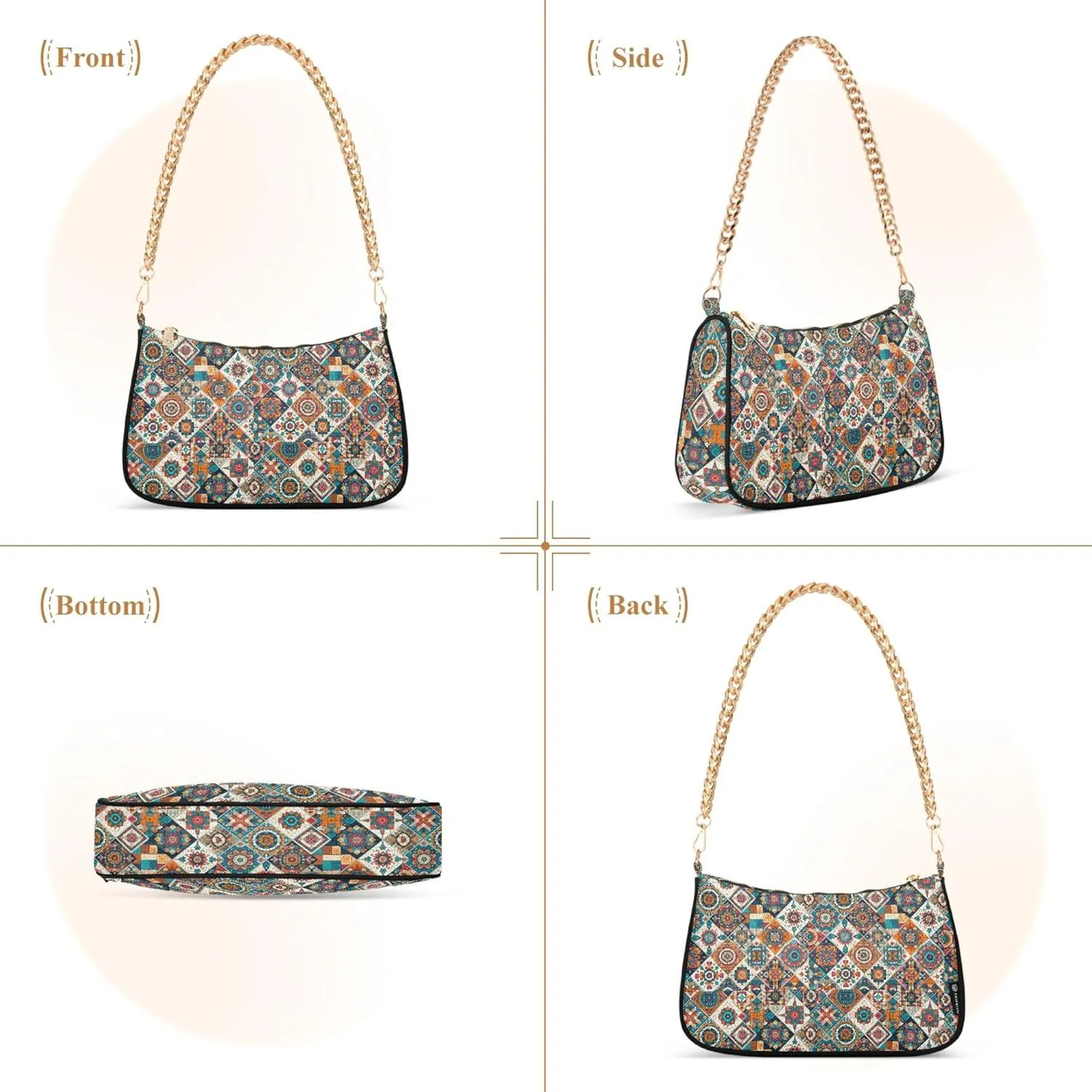 Handbag Women Mermaids Scale Chain Shoulder bag