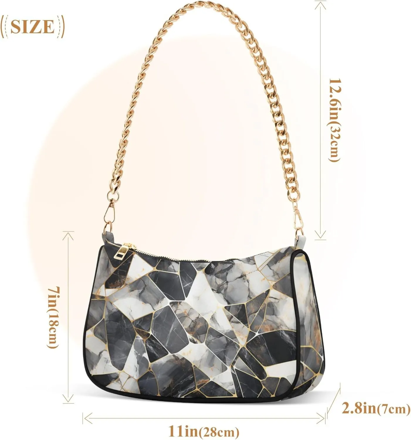 Handbag Women Mermaids Scale Chain Shoulder bag