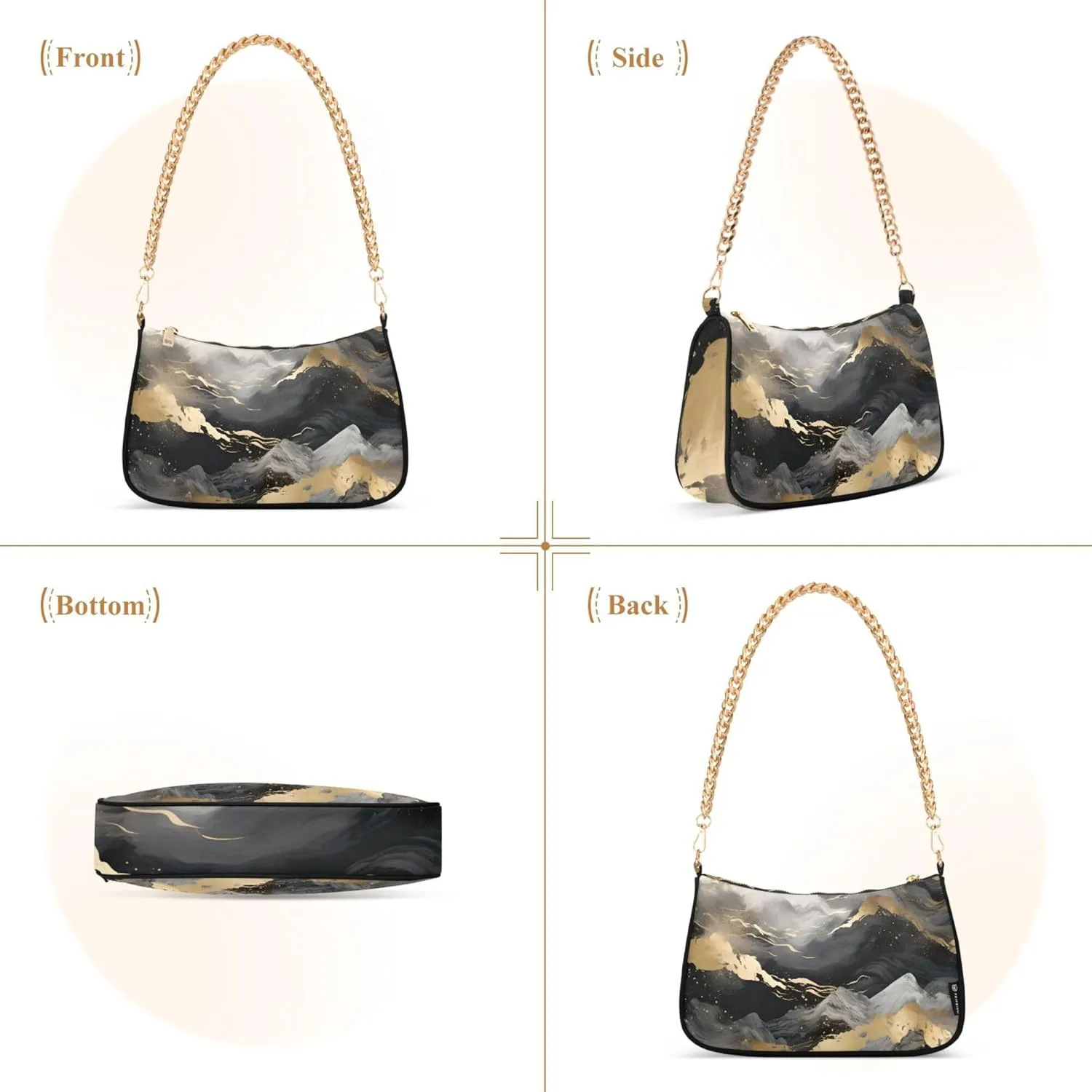 Handbag Women Mermaids Scale Chain Shoulder bag