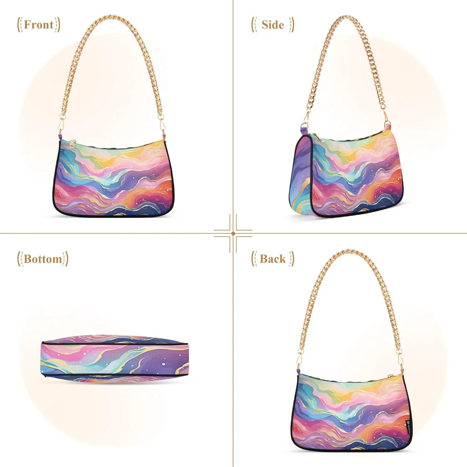 Handbag Women Mermaids Scale Chain Shoulder bag