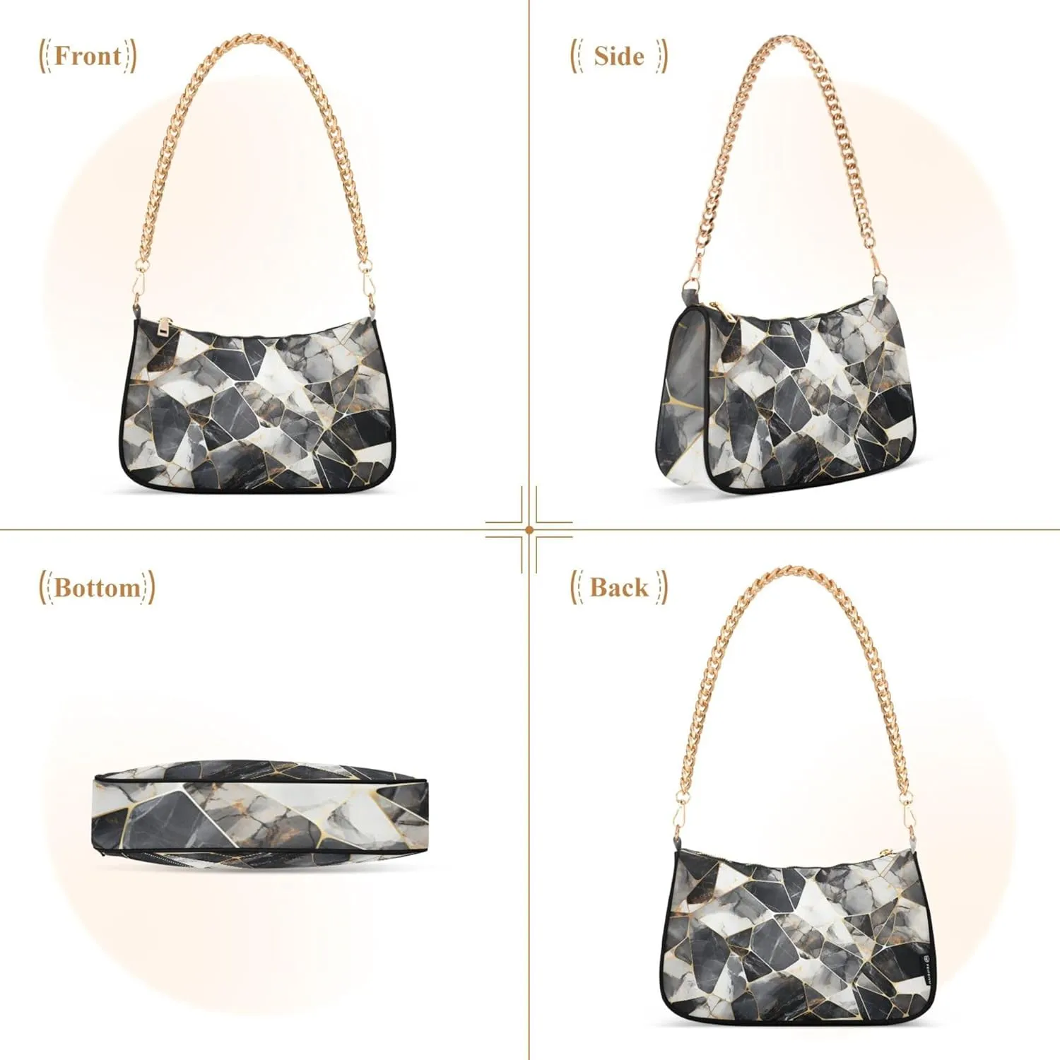 Handbag Women Mermaids Scale Chain Shoulder bag