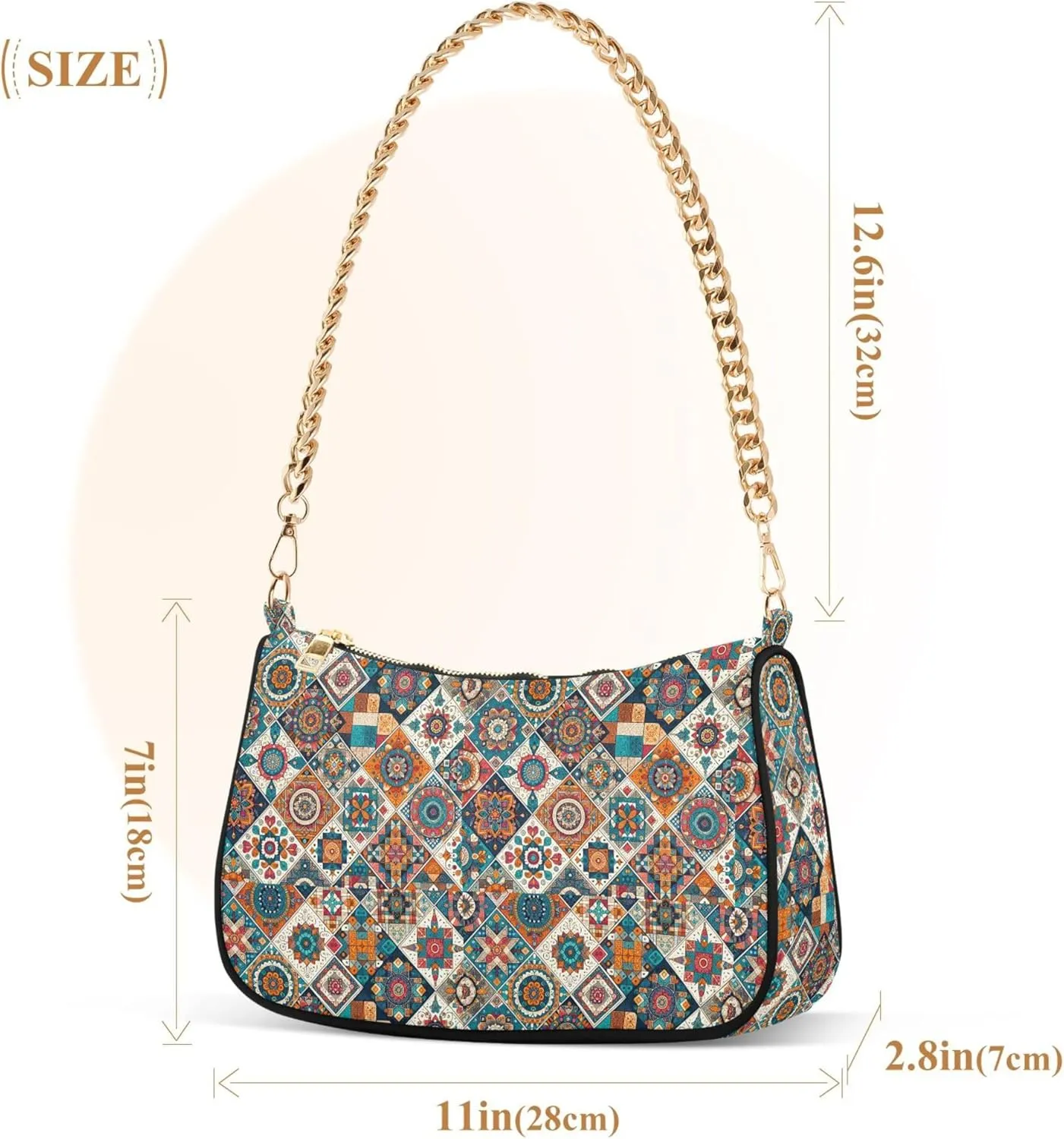 Handbag Women Mermaids Scale Chain Shoulder bag