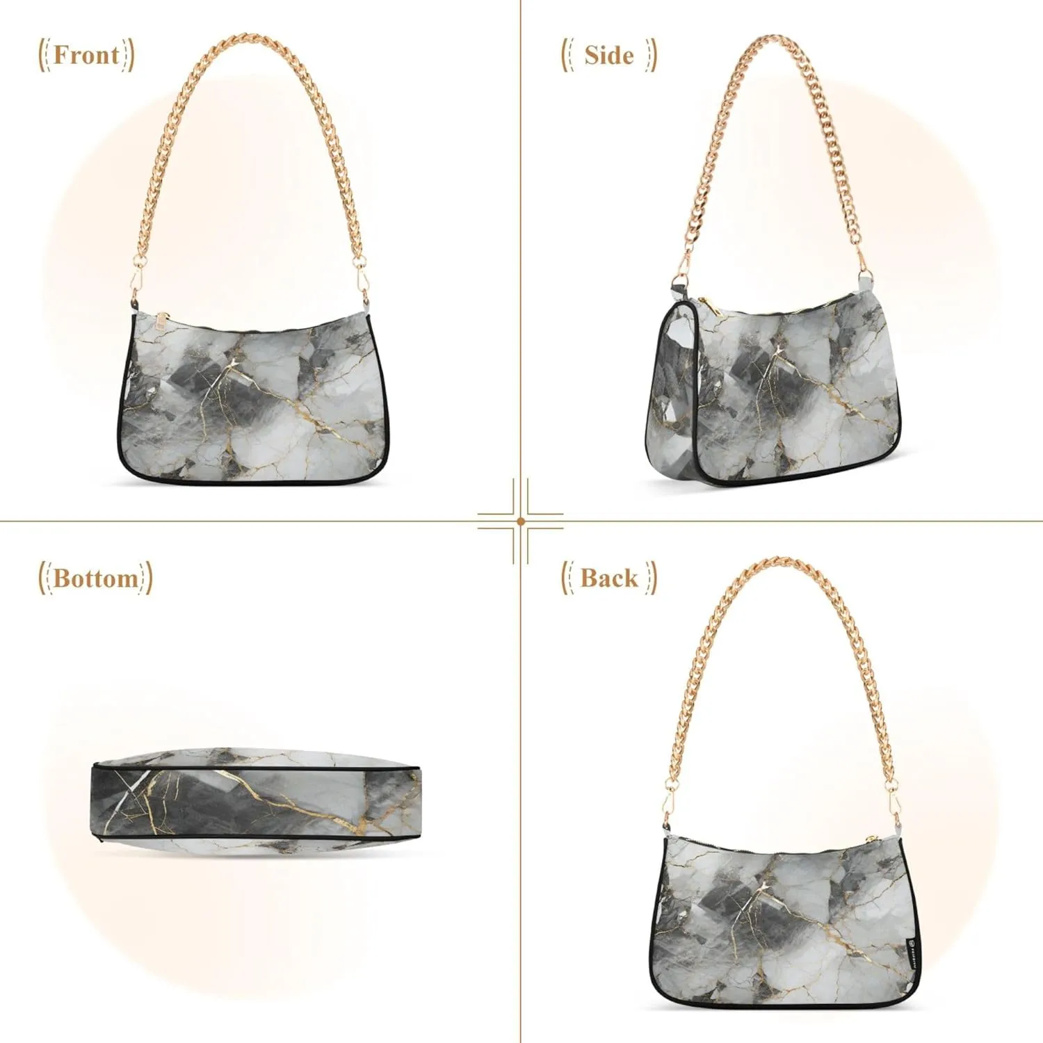 Handbag Women Mermaids Scale Chain Shoulder bag