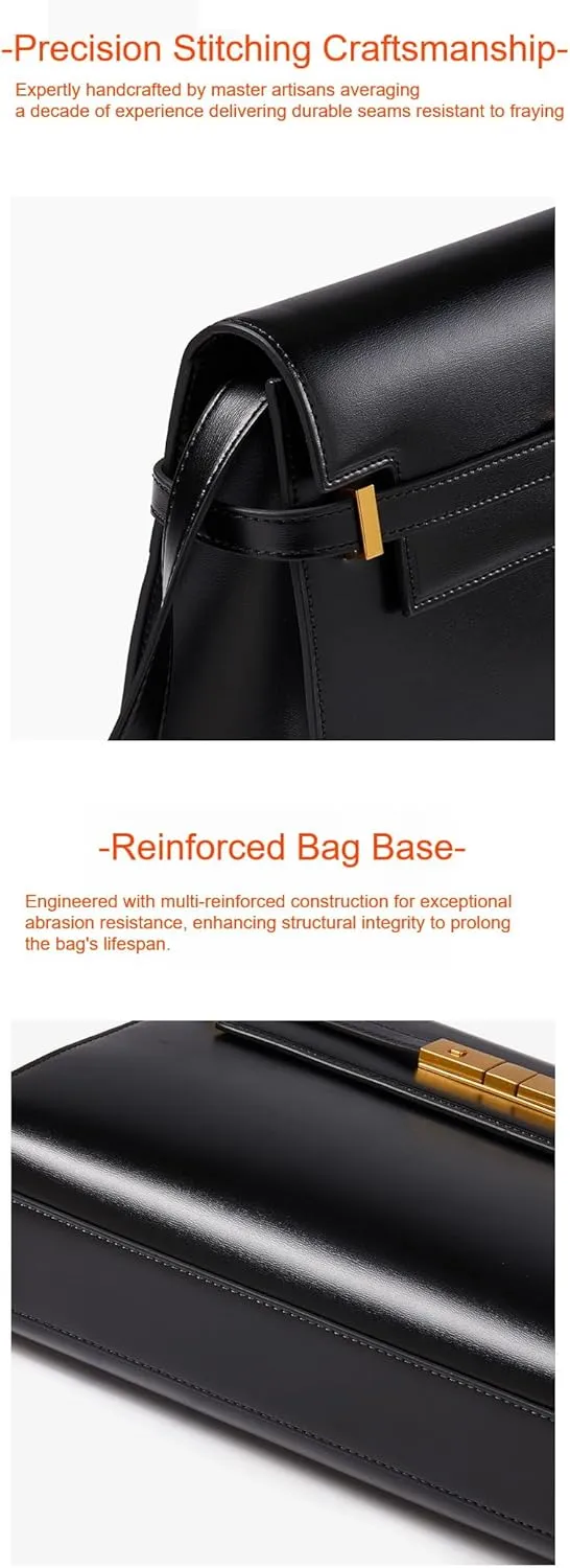 Handmade Genuine Leather Crossbody Bag, Magnetic Closure, Adjustable Strap Multiple Color&Texture Annual New