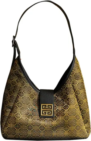 HangErFeng Chic Women's Silk Song Brocade Jacquard Pink Handbags 118