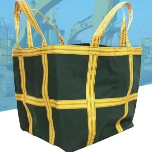Hanging lifting bag - Reusable Lift Bag - Tarpaulin Scatter Bag - Ton Bag, Lift Bag Weaving Sail Bag for Crane Platform Forklift, Dock Safety Anti-tear Strong Load bearing Bag(50 X 50X50CM/Load 500kg)