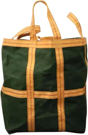 Hanging Lifting Bag - Tarpaulin Scatter Bag - Ton Bag, Weaving Sail Bag, Dock Safety Anti-Tear Strong Load Bearing Bag, for Crane Platform Forklift(60 X 60X70CM/Load 800KG)