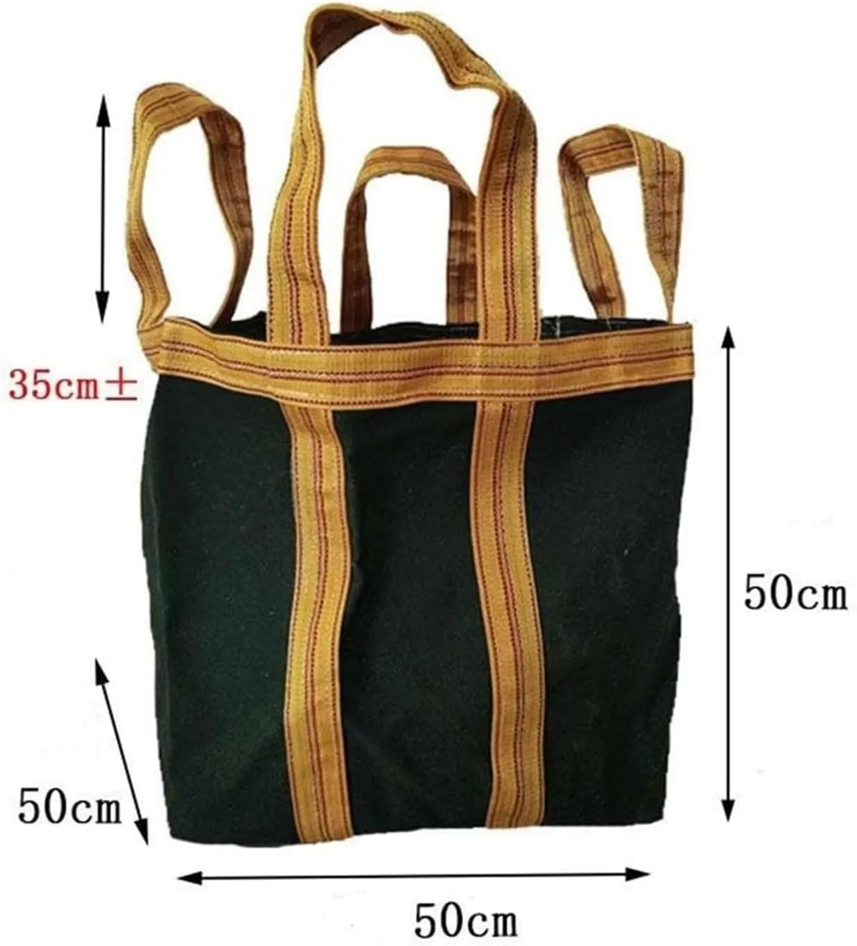 Hanging Lifting Bag - Tarpaulin Scatter Bag - Ton Bag, Weaving Sail Bag, Dock Safety Anti-Tear Strong Load Bearing Bag, for Crane Platform Forklift(60 X 60X70CM/Load 800KG)
