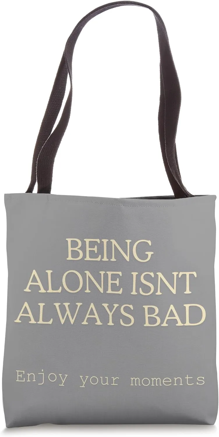 Happy Solitary Bear Tote Bag