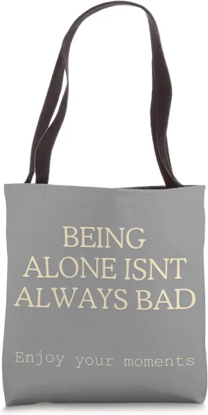 Happy Solitary Bear Tote Bag