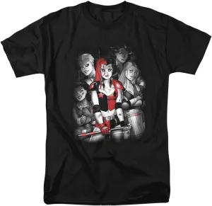 Harley Quinn Bad Gals Black & White Unisex Adult T Shirt for Men and Women