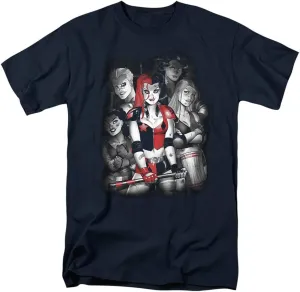 Harley Quinn Bad Gals Black & White Unisex Adult T Shirt for Men and Women