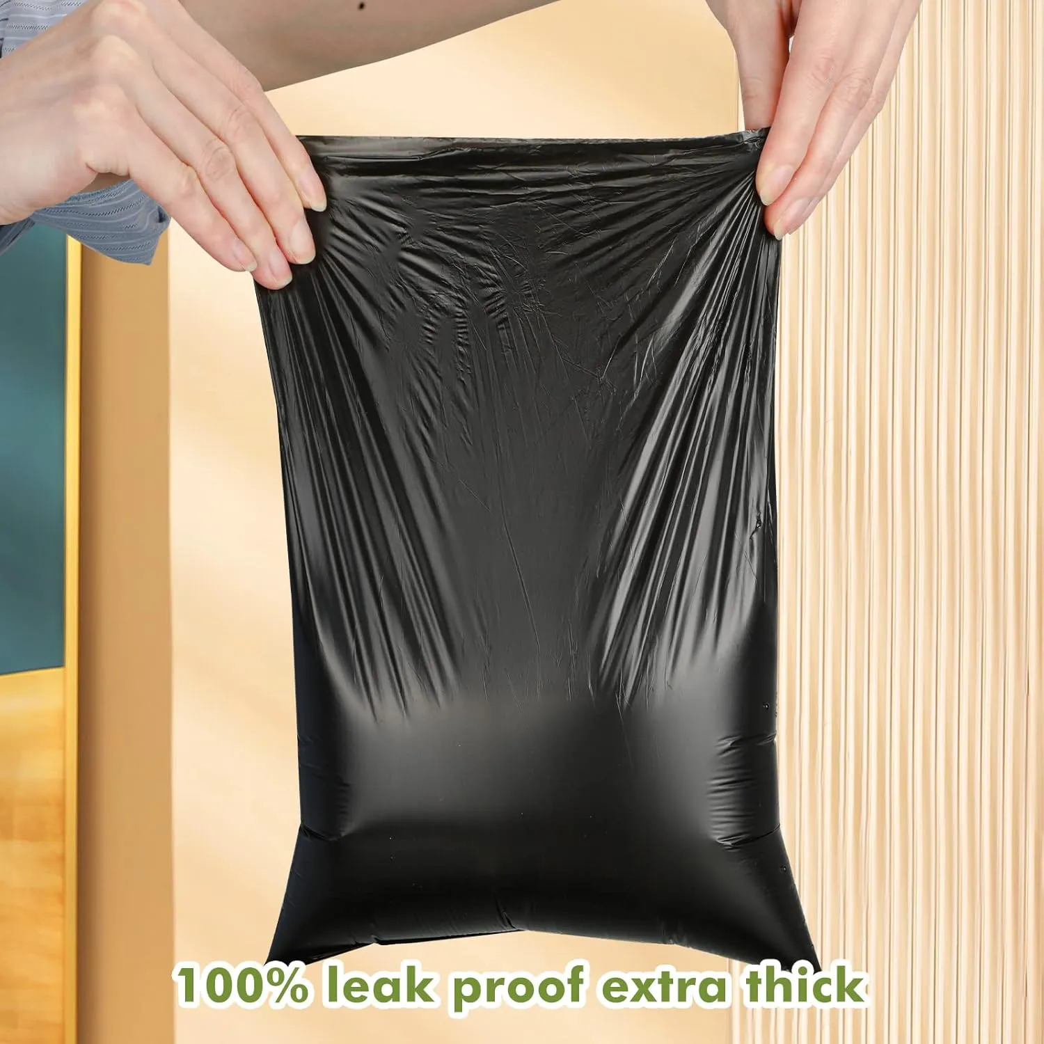 Harloon 6000 Counts Dog Poop Waste Bags 30 Rolls 12 x 8 Inches Extra Thick Strong Leak PET Proof Bags Disposable Bulk Universal Doggy Roll Waste Box for Puppy Outdoor Walking Travel(Black)