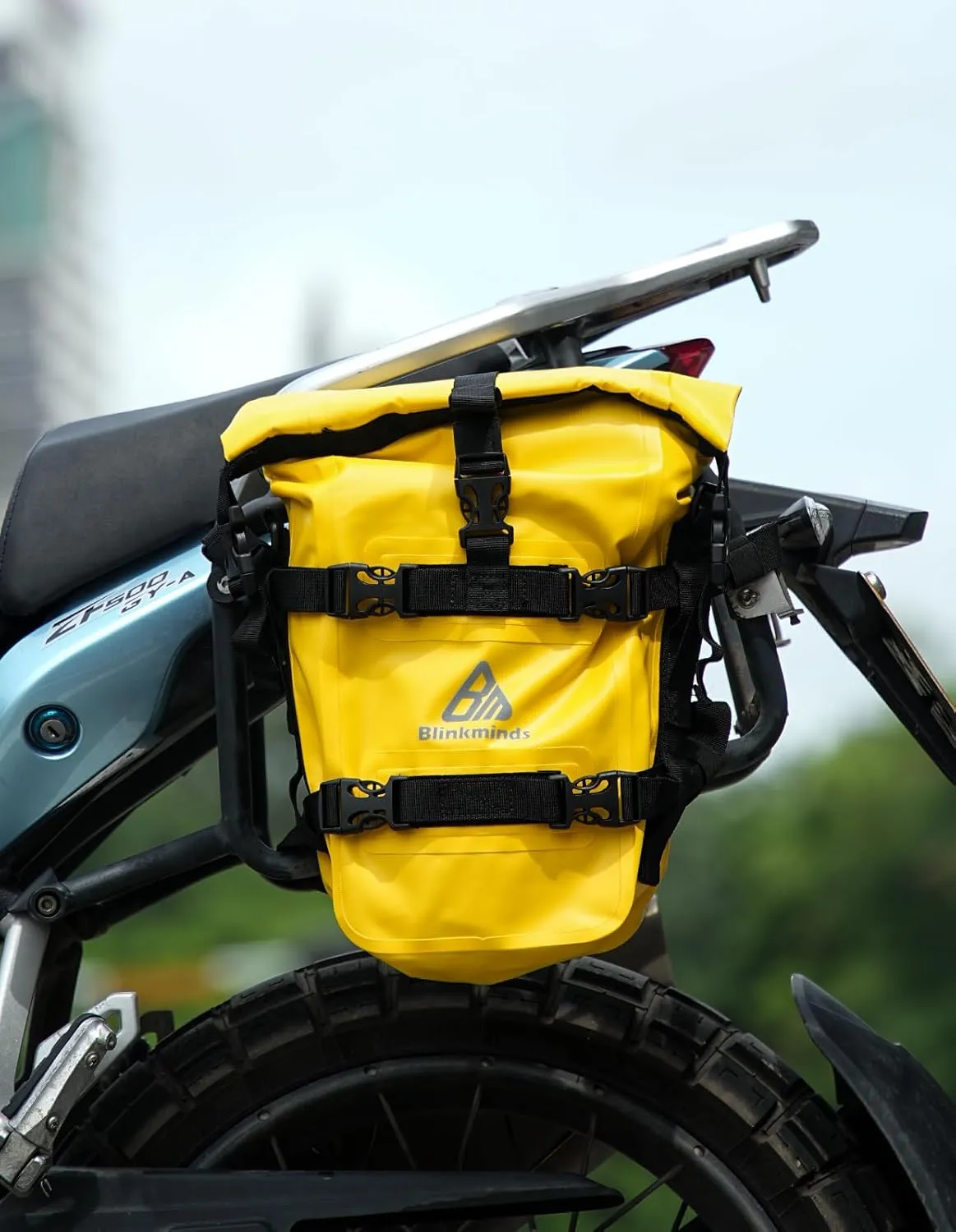 Heavy Duty Dry Bag - Waterproof Motorcycle Tail Bag, 6-8L Storage for Camping Gear, Rear Rack Trunk Motor Accessories