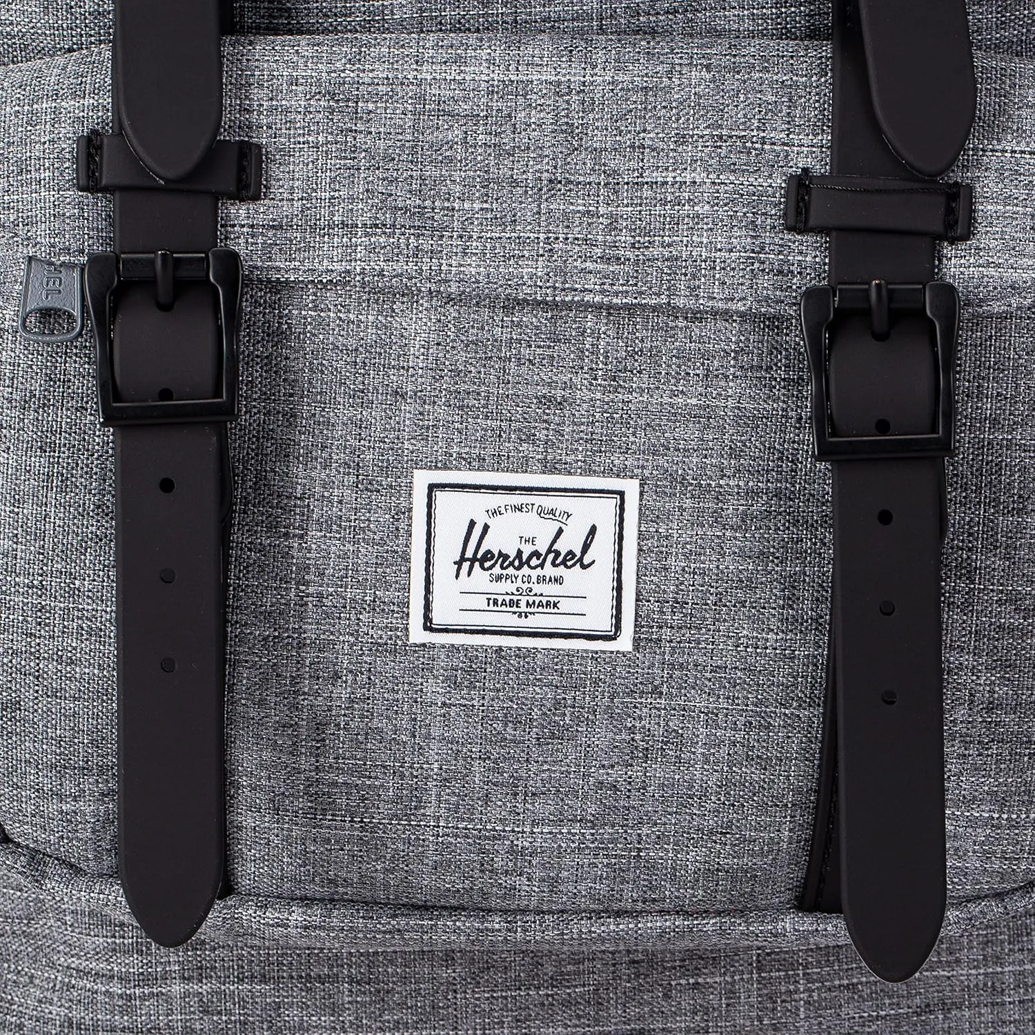 Herschel Little America Laptop Backpack, Raven Crosshatch/Black Rubber/3m Insert, Mid-Volume 17.0L