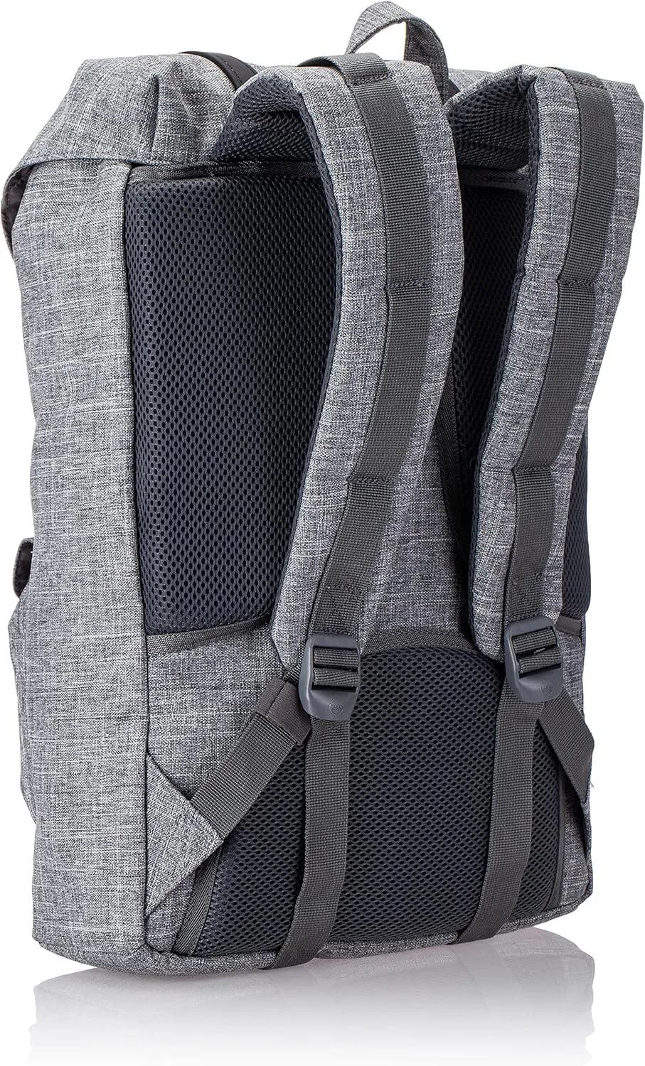 Herschel Little America Laptop Backpack, Raven Crosshatch/Black Rubber/3m Insert, Mid-Volume 17.0L