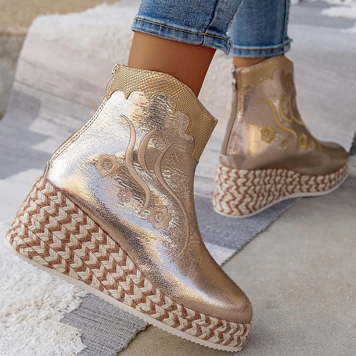 High Heel Ankle Boots for Women Black Boots Women Womens Lace Up Boots Women's Winter Boot Womens Leather Ankle Boots Low Heel Ankle Booties Wedge Heel