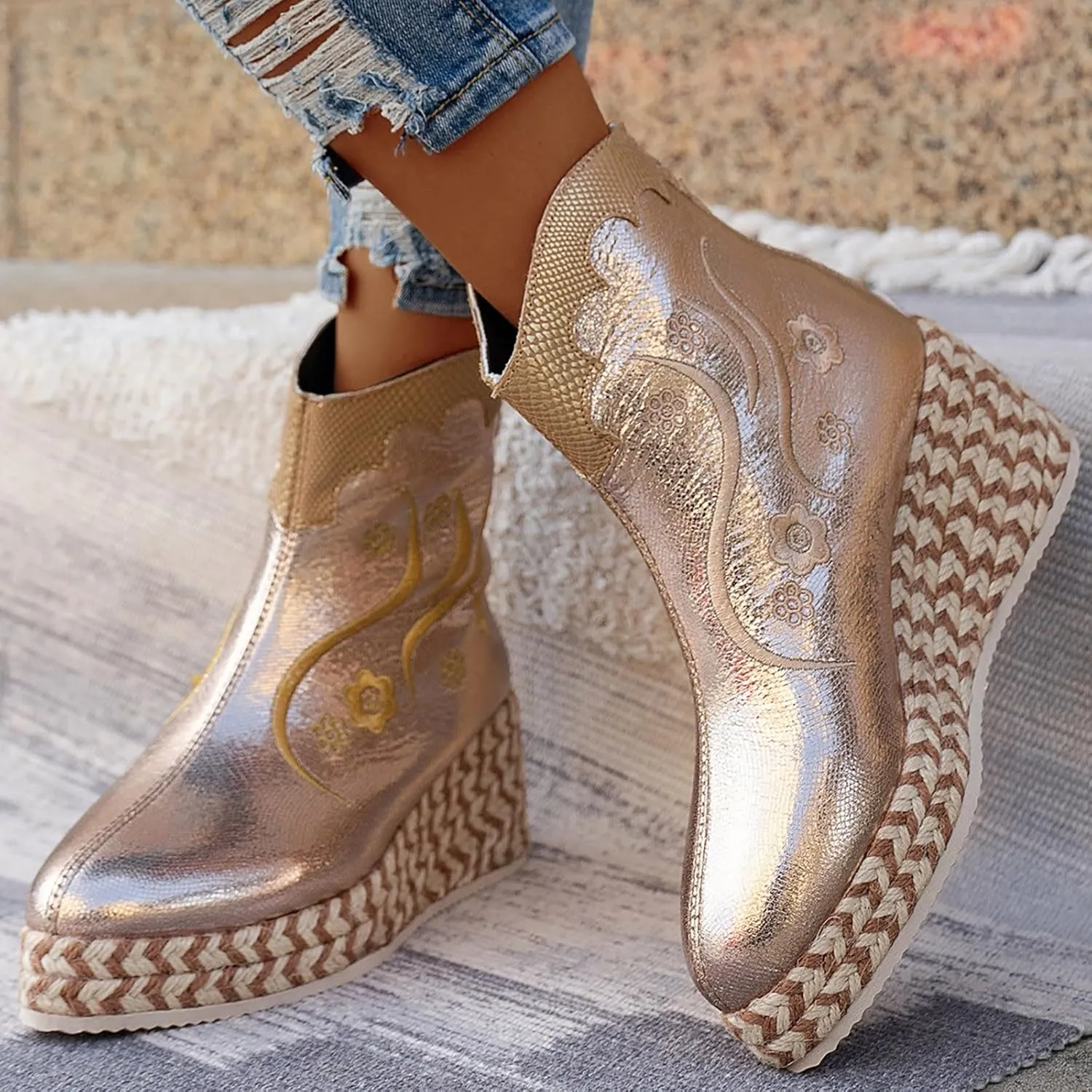 High Heel Ankle Boots for Women Black Boots Women Womens Lace Up Boots Women's Winter Boot Womens Leather Ankle Boots Low Heel Ankle Booties Wedge Heel