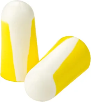 Honeywell Bilsom 303L Ear Protection Plugs 33 dB, Foam Polyurethane, Earplugs, Yellow, 200 Pair