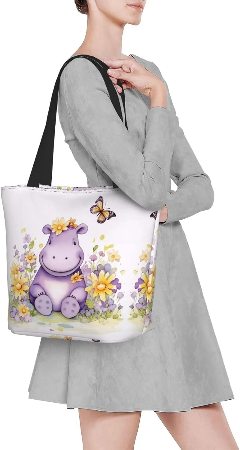 Horses On The Beach Printed Fashionable Large Handbag And Shoulder Bag, Suitable For Various Daily Use